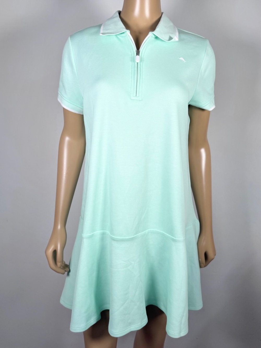 Tommy Bahama Active Women’s NWT Size Medium UPF 50 Quarter Zip Polo Shirt Dress